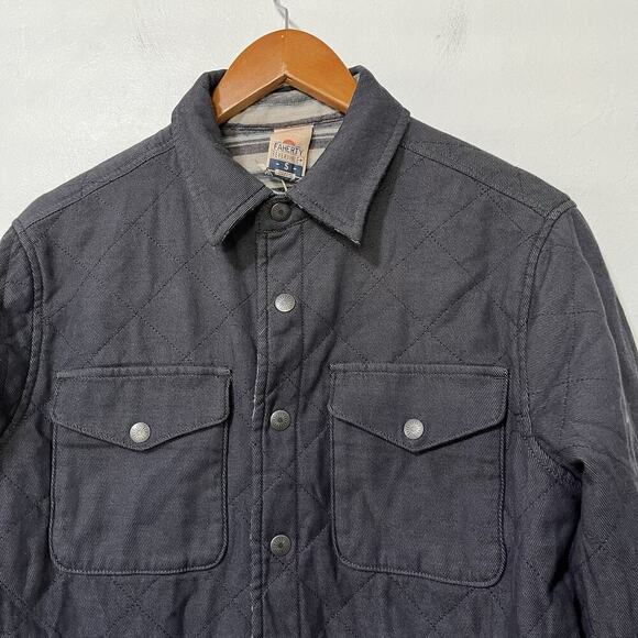 Faherty Reversible Quilted Bondi Jacket Size S Navy Aztec Southwestern Men's NEW - Picture 6 of 13